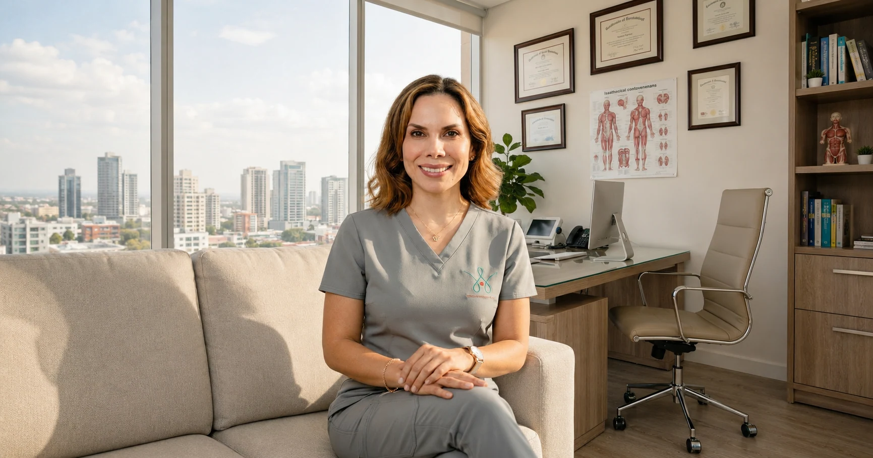Dr. Natalia Chavez Stewart in her office